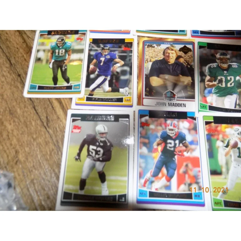 Lot of TOPPS football cards JOHN MADDEN Hall of Fame coach CARD